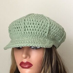 Newsboy cap Crochet. With Birm women hat new boy hat. A 104